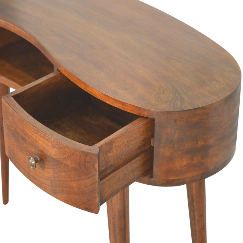 Chestnut Wave Writing Desk