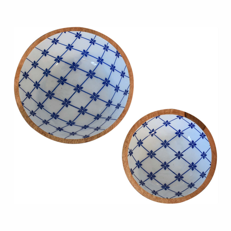 Blue and White Bowl Set of 2