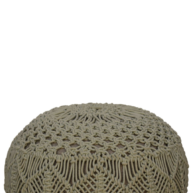 Crotchet Sea Green Footstool