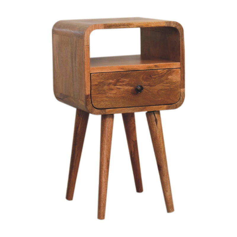 Mini Oakish Curve Open Bedside