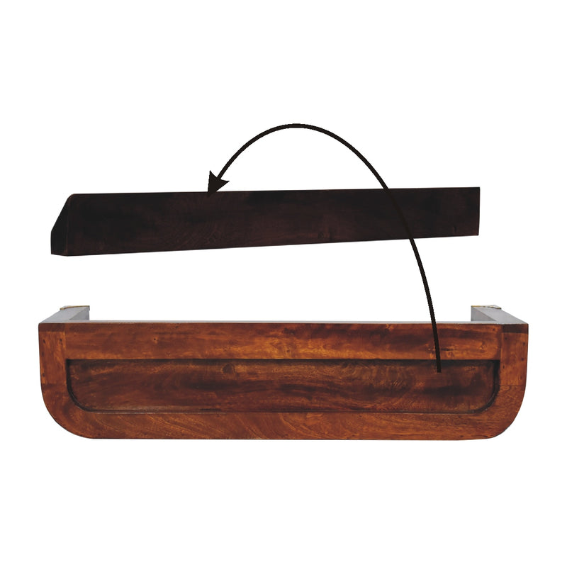 Indira Chestnut Floating Console