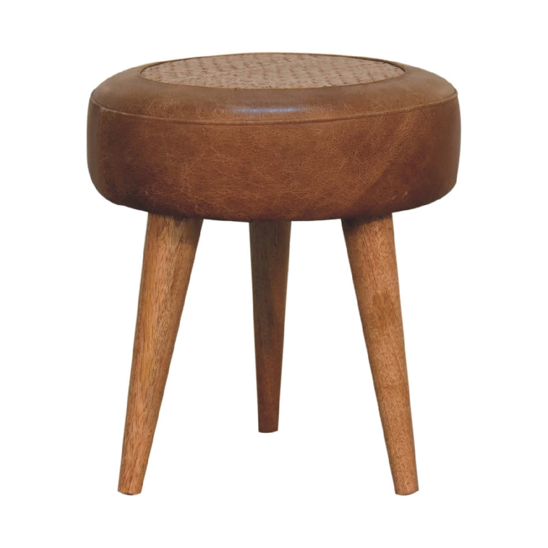 Seagrass Buffalo Footstool