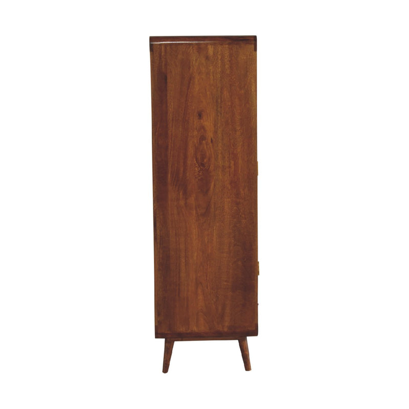 Curved Chestnut Wardrobe