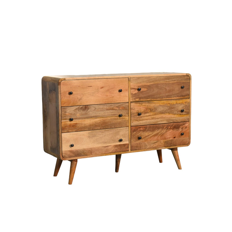 Large Curved Oak-ish Chest