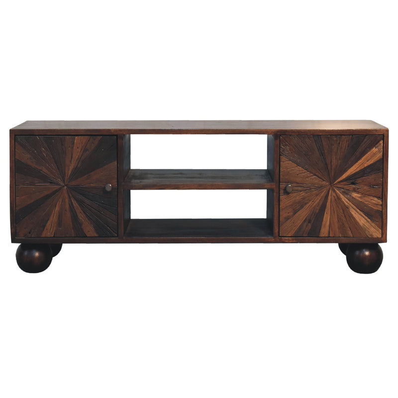 Sunrise Ball Walnut TV Unit