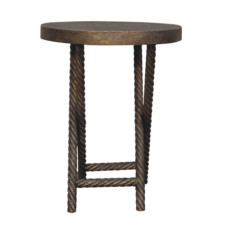 Metallic Rope Side Table